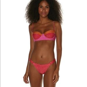 VIX Block Corsage Bikini Top